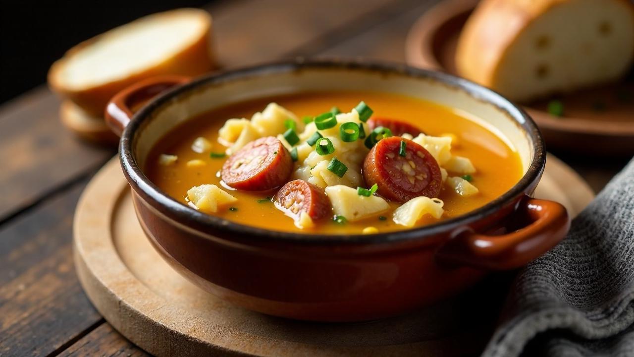 Slovenská Kapustnica (Slowakische Kohlsuppe)