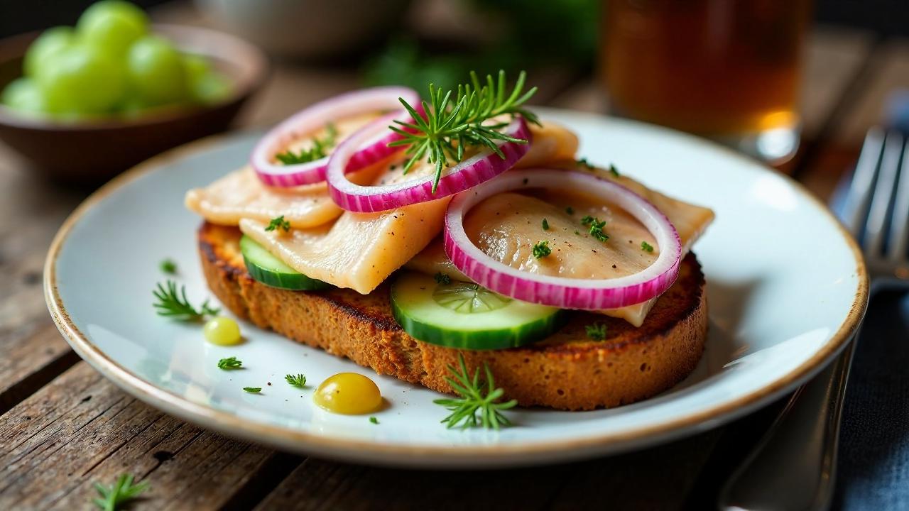 Smørrebrød mit Matjes