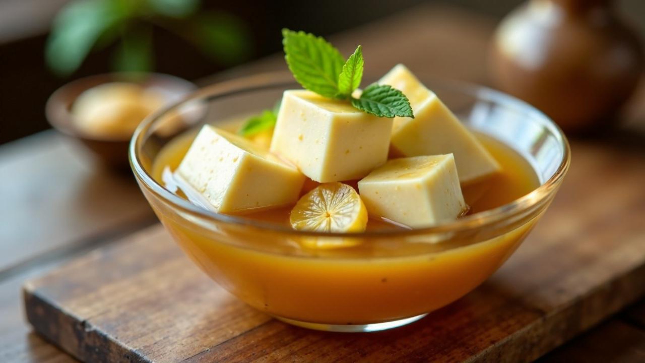 Soft Tofu in Ginger Syrup (Ingwer-Sirup-Tofu)