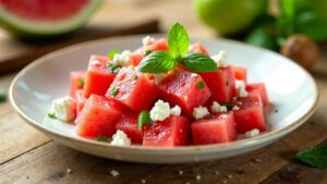 Sommerlichen Wassermelonen-Salat