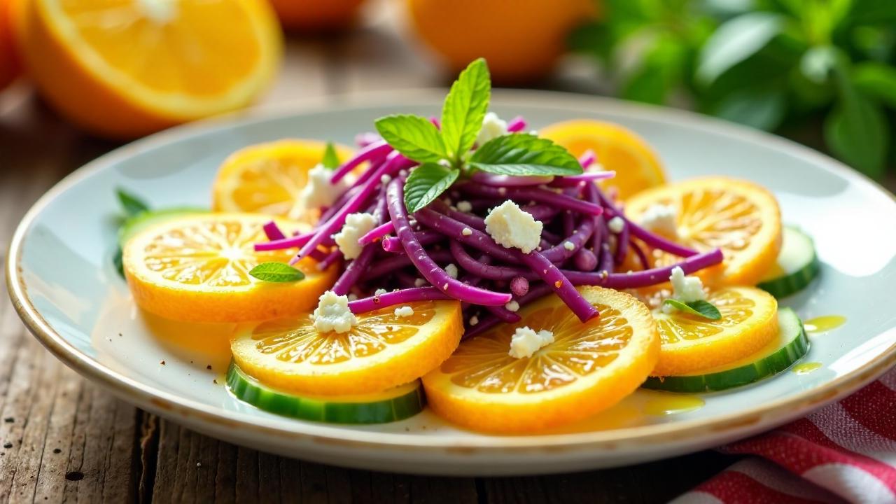 Sommerlicher Orangensalat