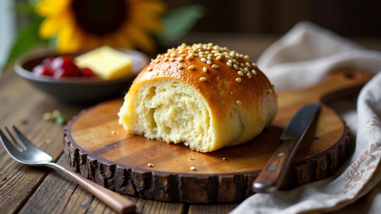 Sonnenblumenkern-Milchbrötchen