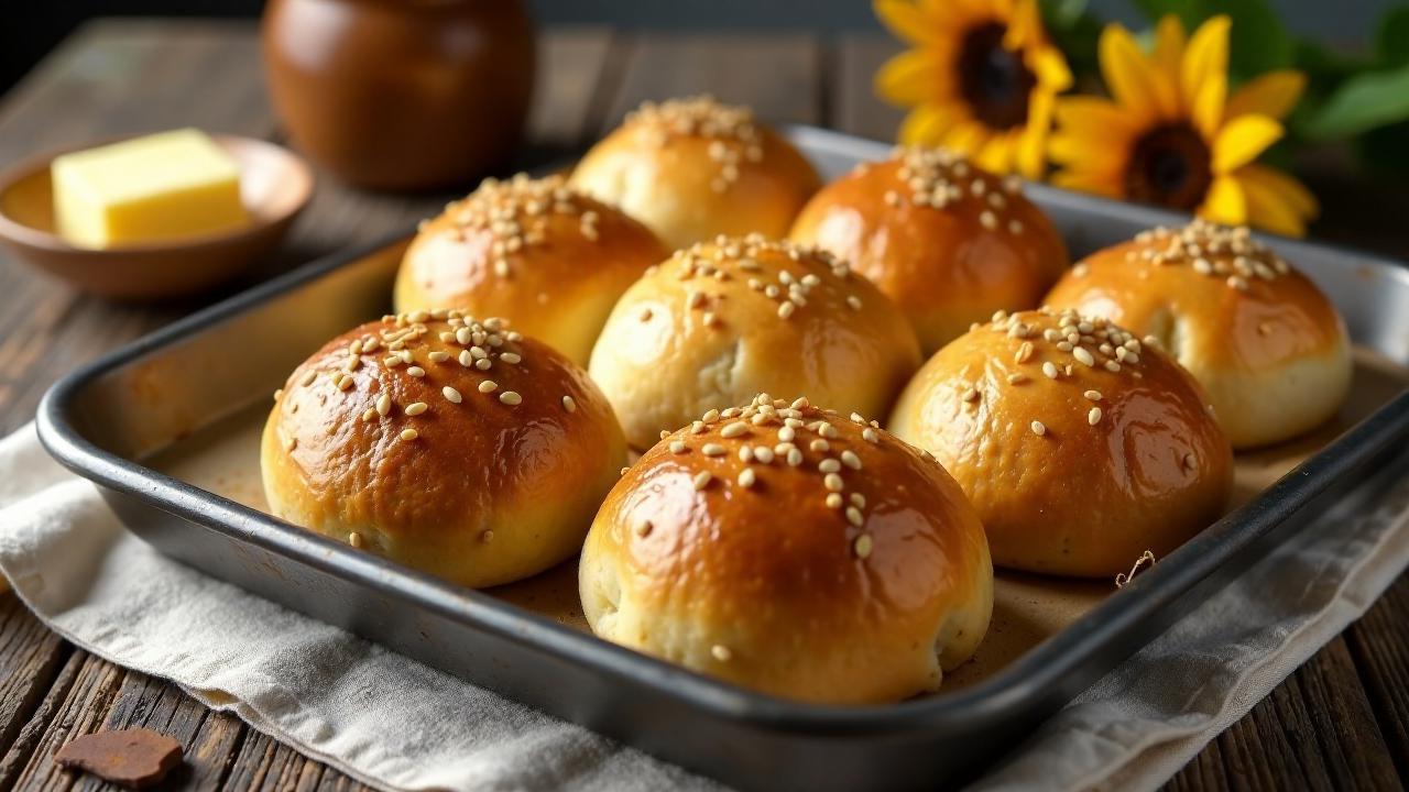 Sonnenblumenkernbrötchen: Kross