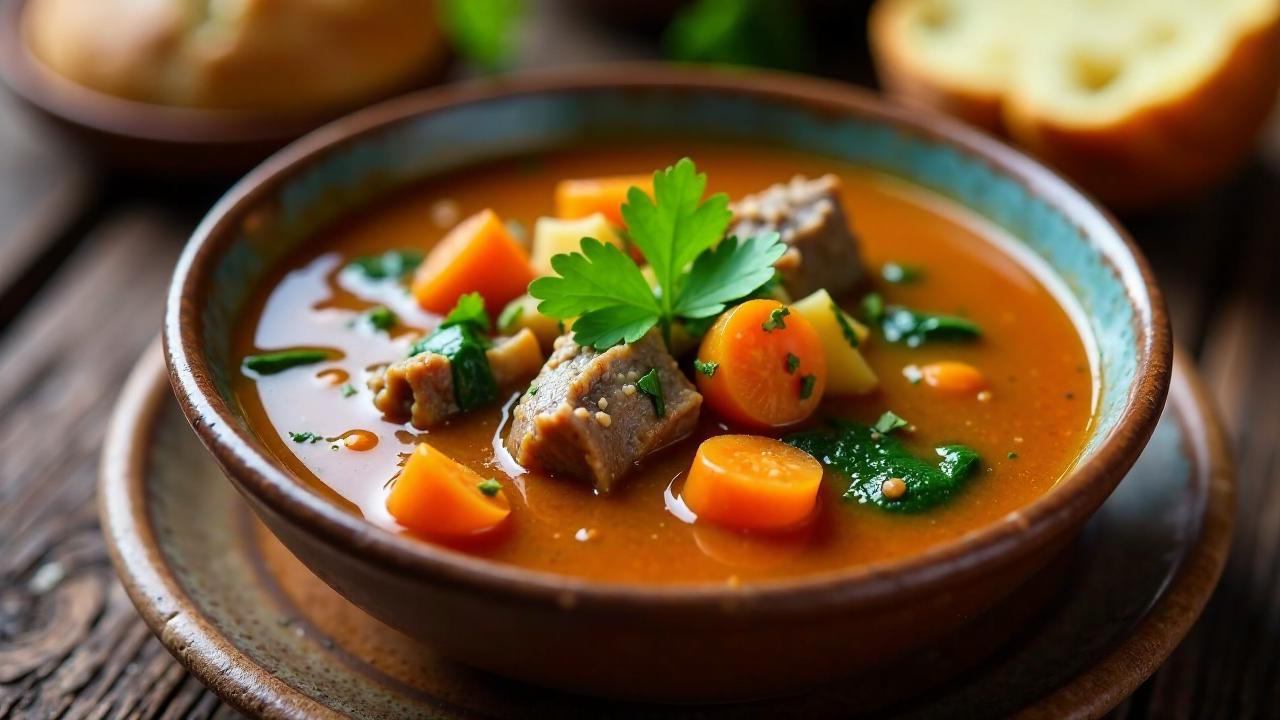 Sopa Criolla: Peruanische Rindfleisch-Nudelsuppe