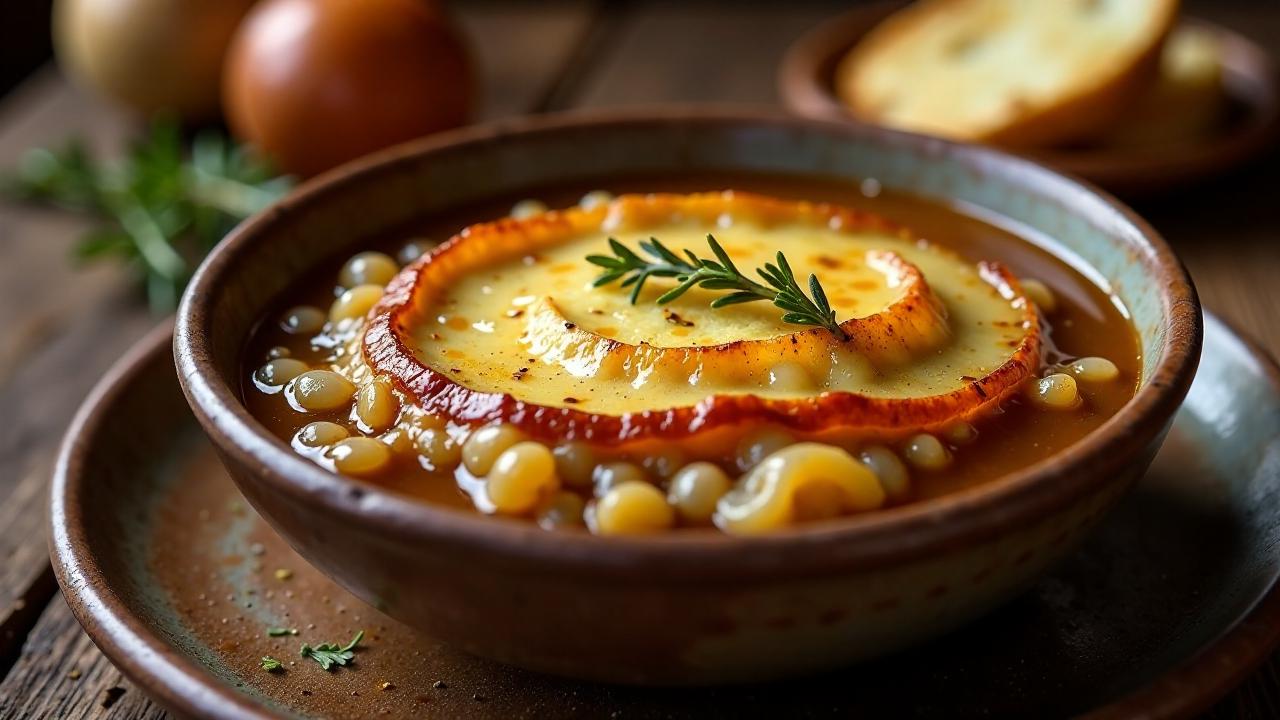 Sopa de Cebolla: Zwiebelsuppe