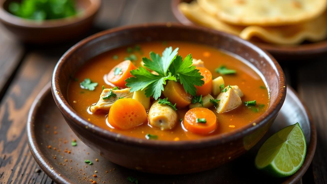 Sopa de Gallina India – Feldhuhnsuppe