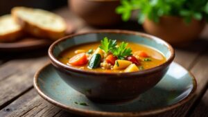 Sopa de Quinua con Vegetales