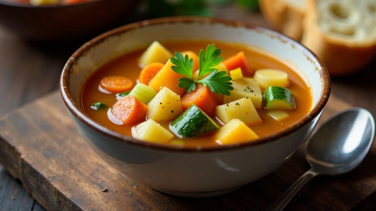 Sopa de Verduras: Gemüsesuppe