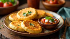 Sopaipillas con Pebre