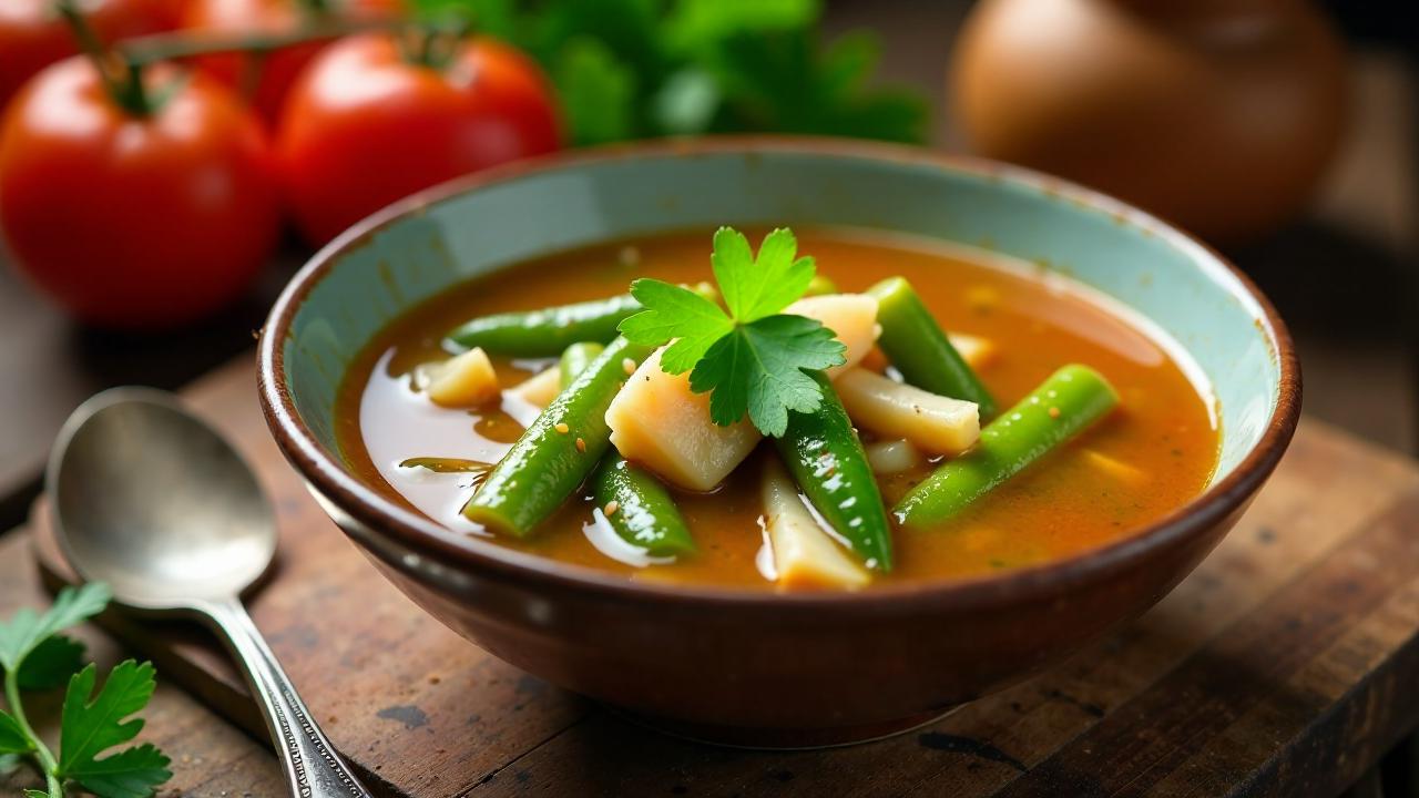 Soupou Kandja: Okra- und Fischsuppe