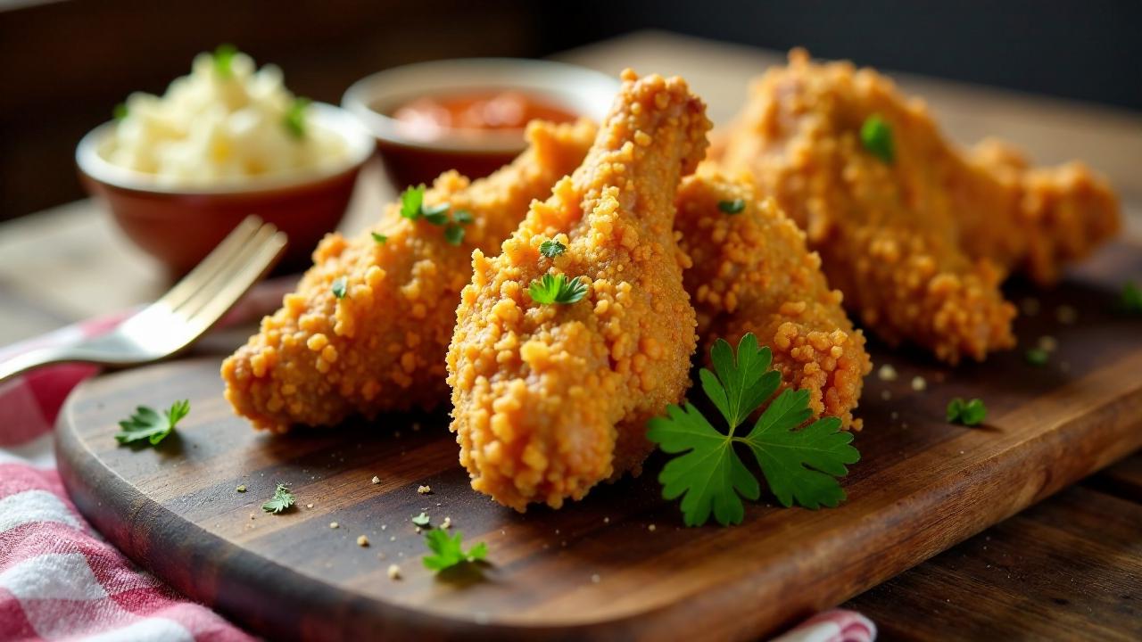 Southern Fried Chicken – Knusprig gebratenes Hühnchen aus dem Süden.