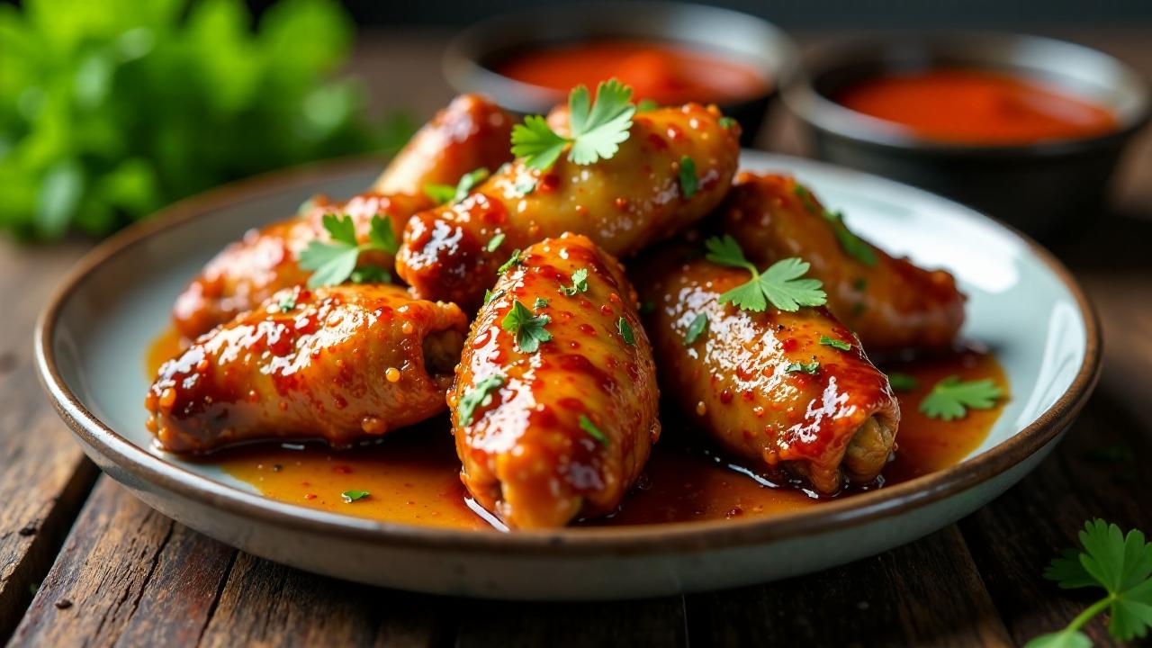 Soy-Glazed Chicken Wings (Sojabeschichtete Hähnchenflügel)