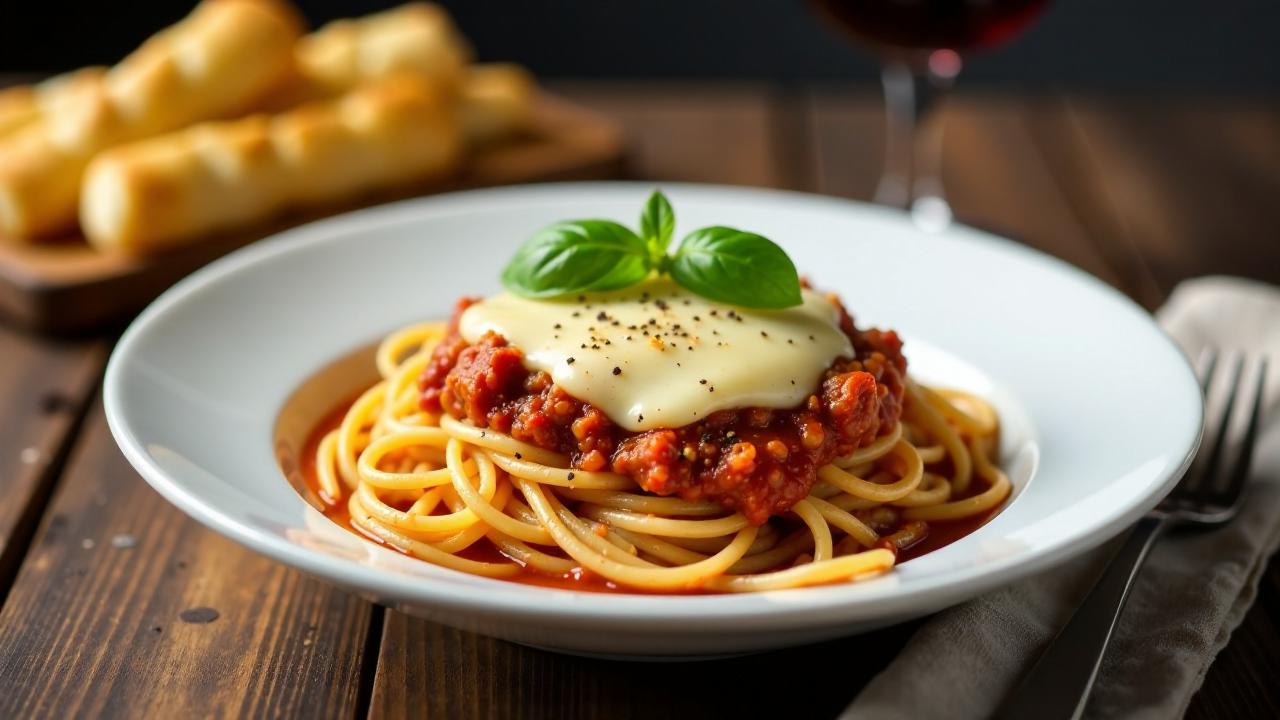 Spaghetti Bolognese mit Allgäuer Bergkäse