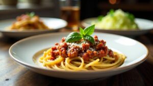 Spaghetti Bolognese mit Bayerischem Rahmwirsing