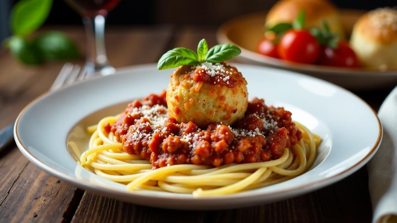 Spaghetti Bolognese mit Berliner Boulette