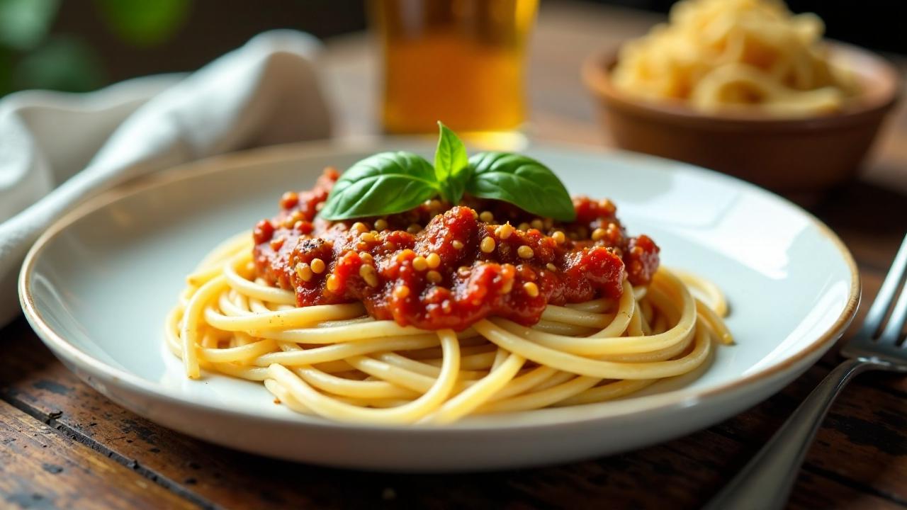 Spaghetti Bolognese mit Berliner Kindl