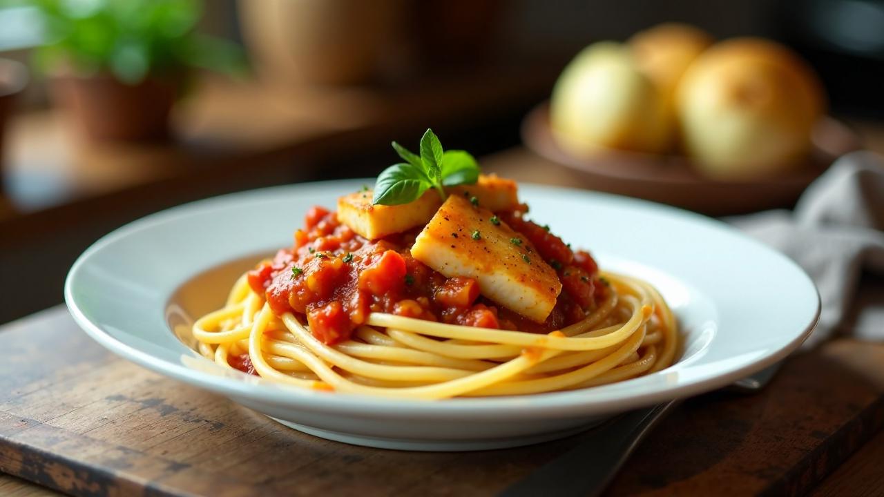 Spaghetti Bolognese mit Bodenseer Seefisch