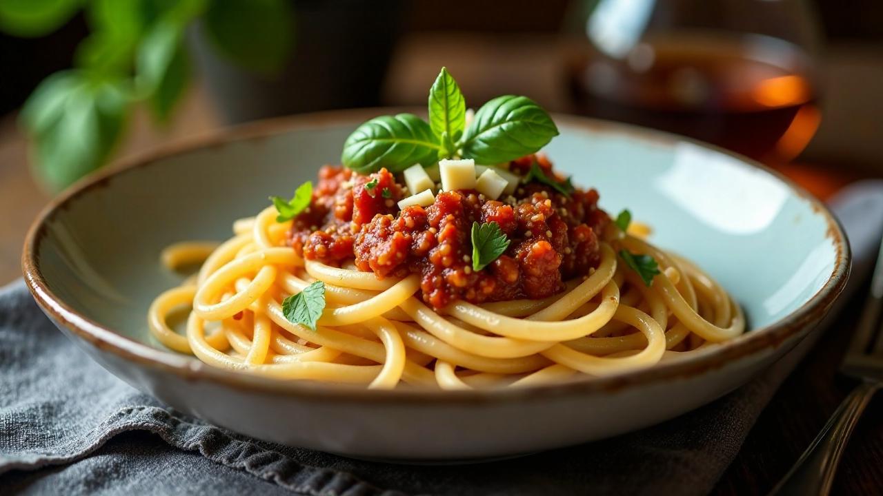 Spaghetti Bolognese mit Breisgauer Bibeleskäs