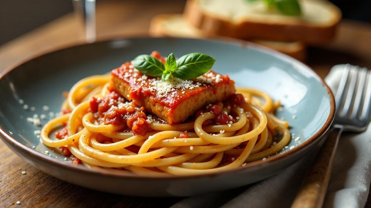 Spaghetti Bolognese mit Rostocker Fisch