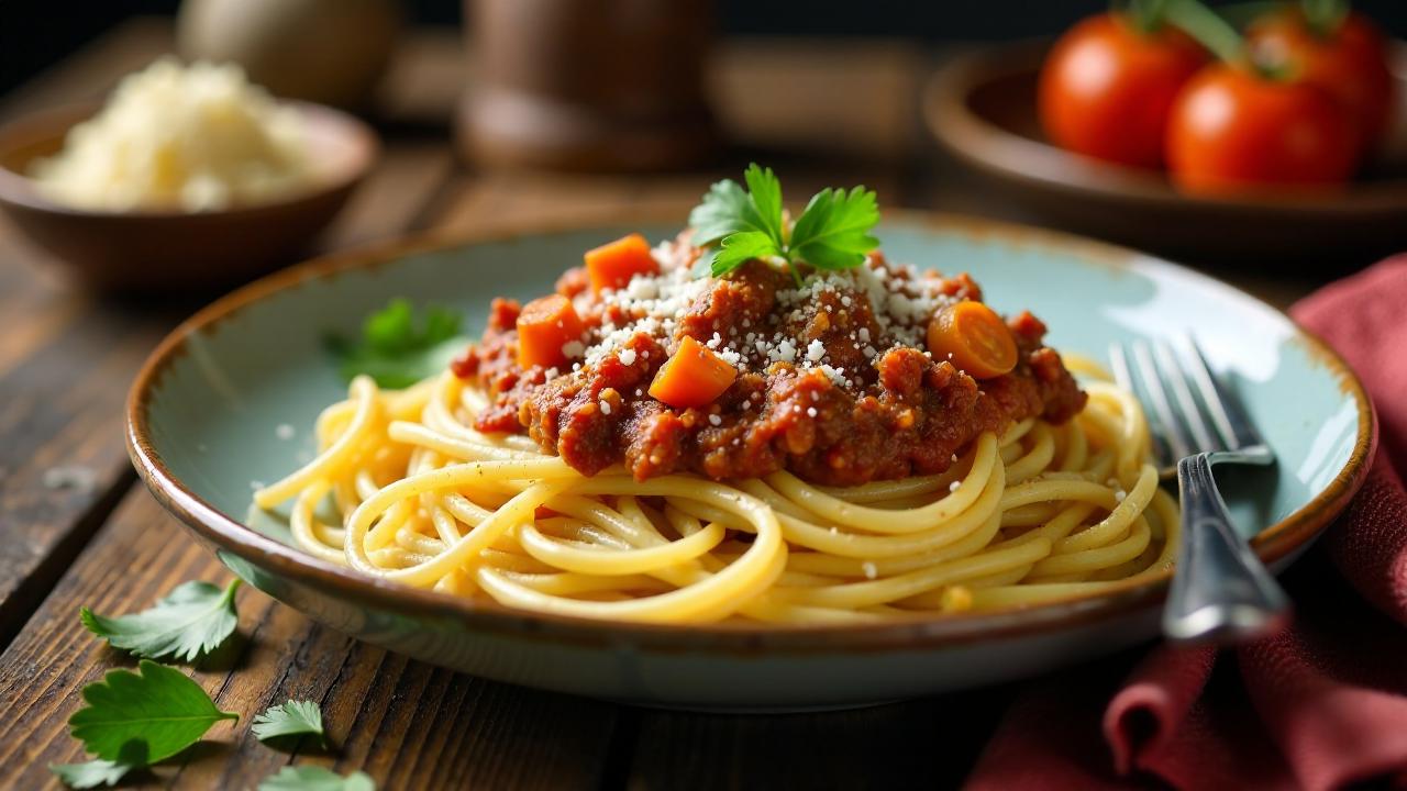 Spaghetti Bolognese mit Sauerländer Pfefferpotthast