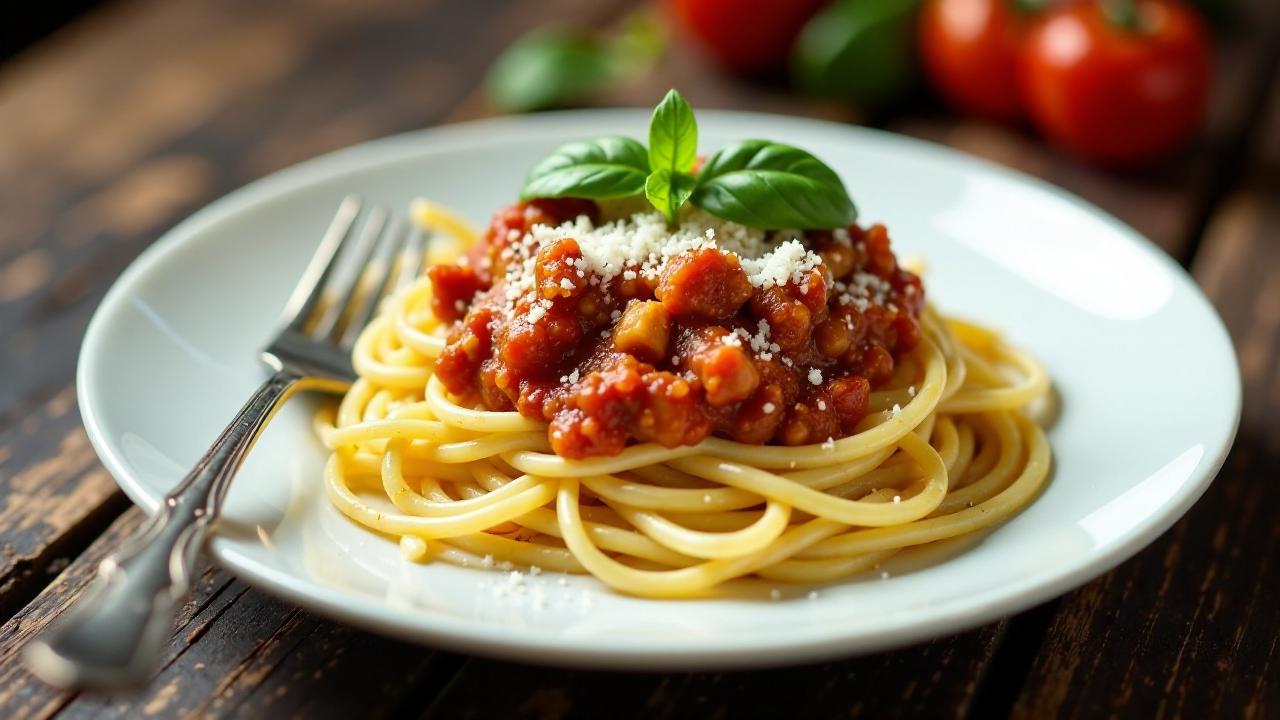 Spaghetti Bolognese mit Sauerländer Schinken