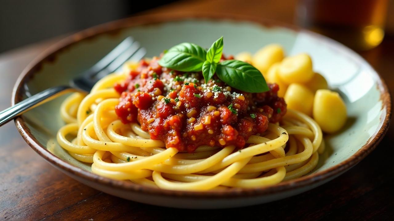 Spaghetti Bolognese mit Schwäbischen Spätzle