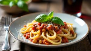 Spaghetti Bolognese mit Schwäbischer Maultasche