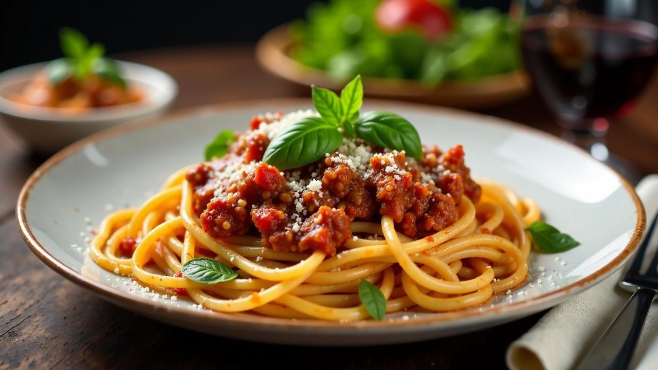 Spaghetti Bolognese mit Thüringer Bratwurst