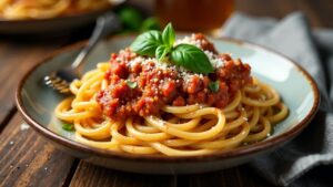 Spaghetti Bolognese nach Stuttgarter Maultaschen