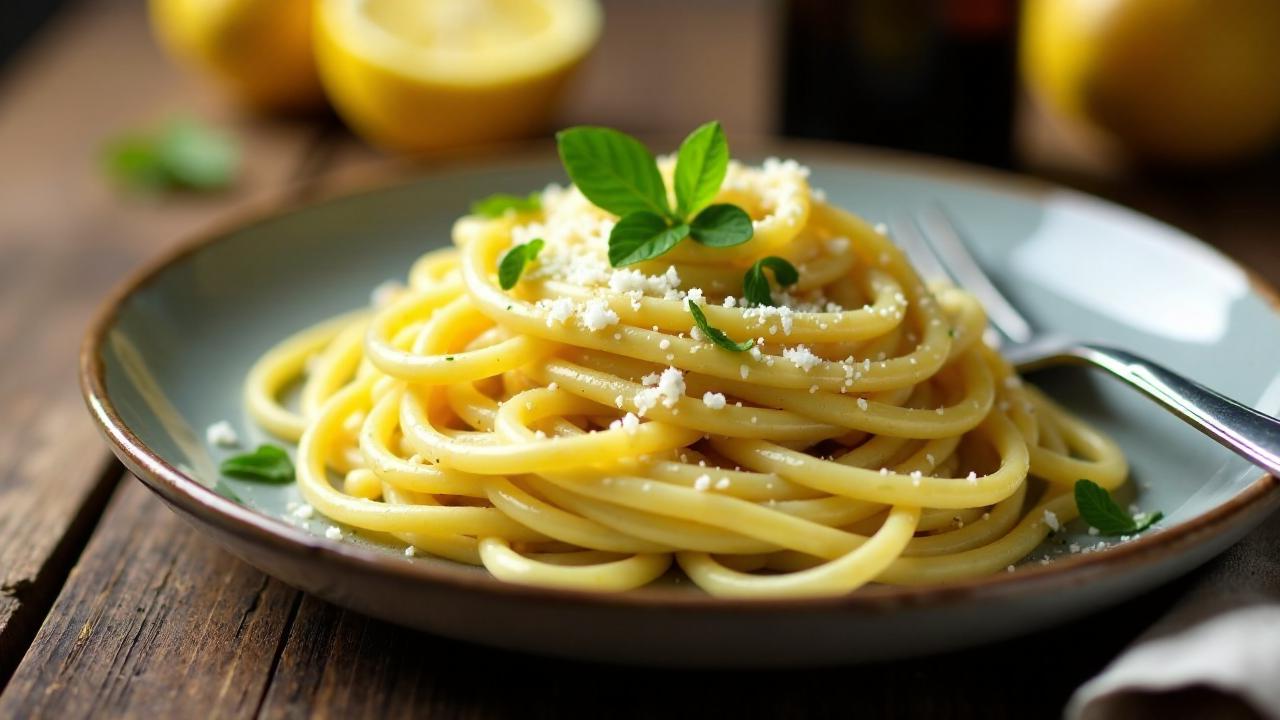 Spaghetti με Zitronen-Butter-Sauce