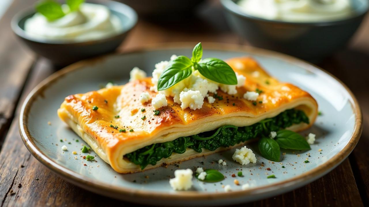 Spanakopita: Spinat-Feta-Pie