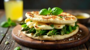 Spargel-Ricotta Pita