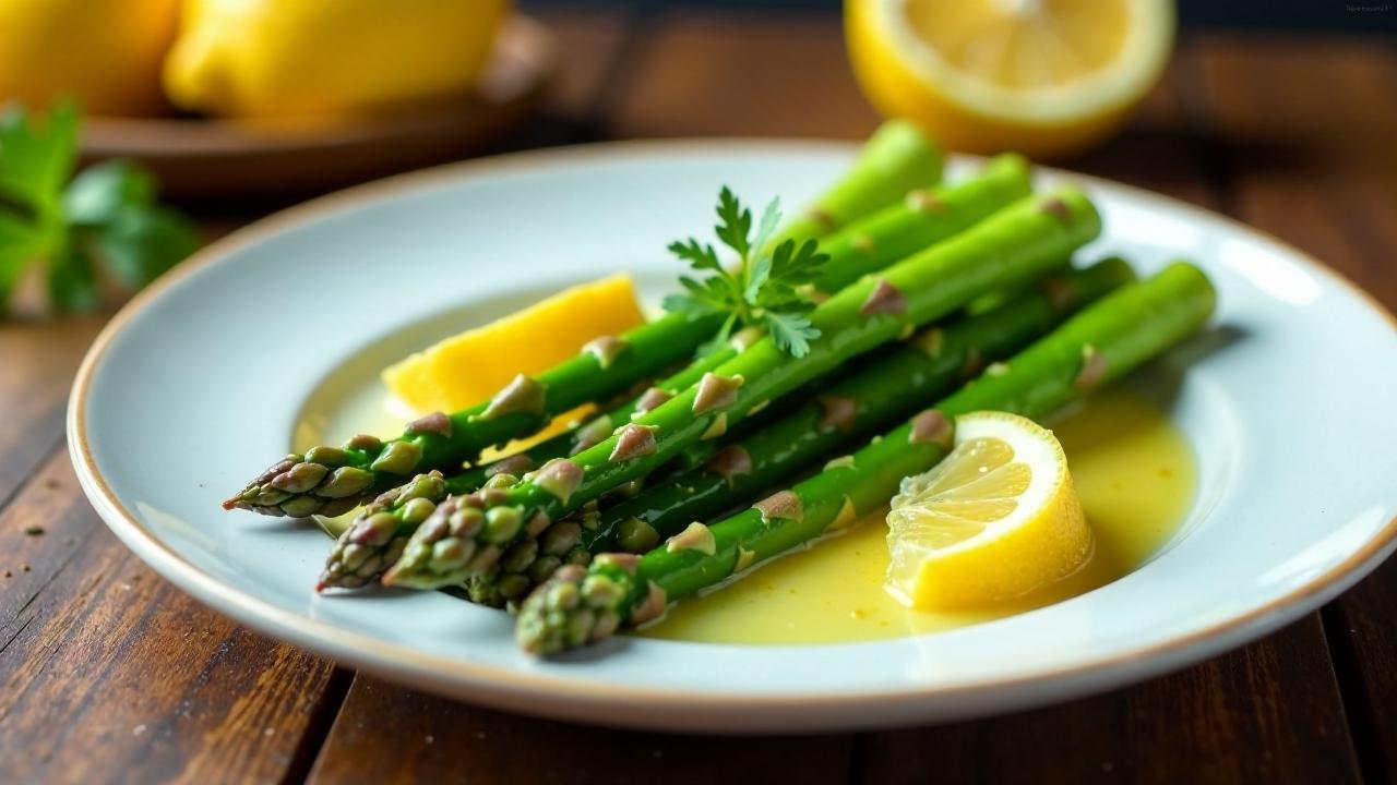 Spargel mit Butter und Kräutern