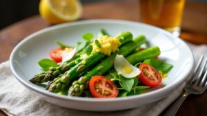 Spargelsalat mit römischem Dressing