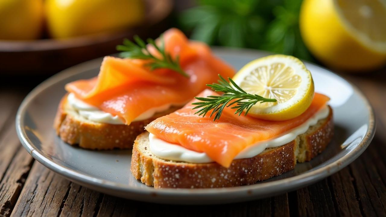 Speak-Lachs auf Roggenbrot