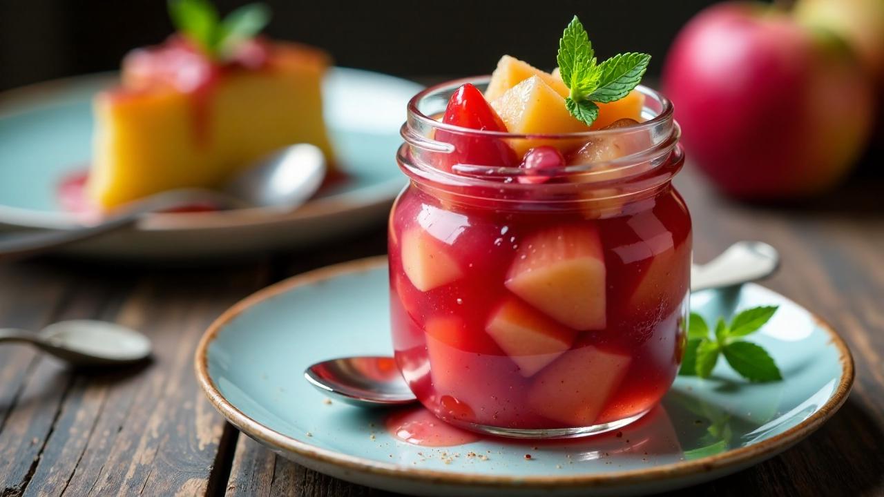 Spiced Apple and Rhubarb Compote