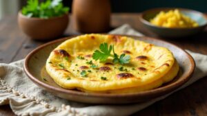 Spiced Buttermilk Roti (Gewürzte Buttermilch)