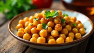 Spiced Chickpeas: Gewürzte Kichererbsen