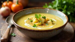 Spiced Leek Soup - Gewürzte Lauchsuppe