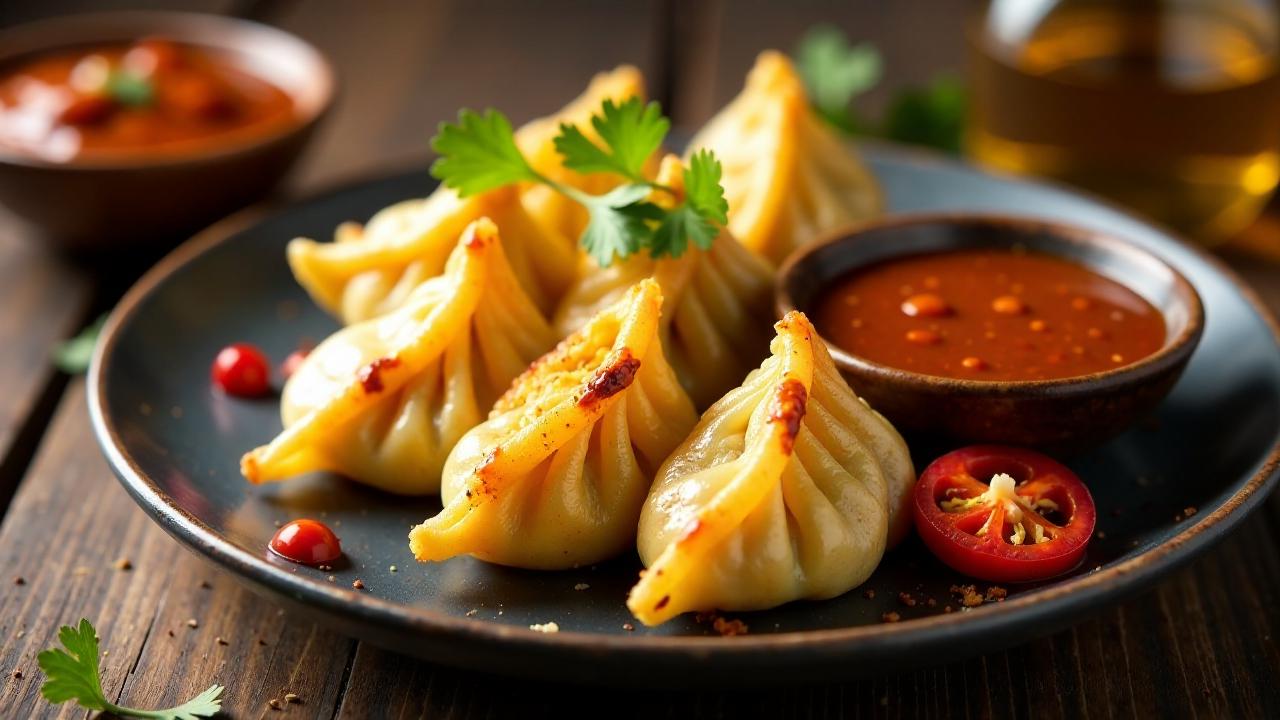 Spicy BBQ Buff Momos