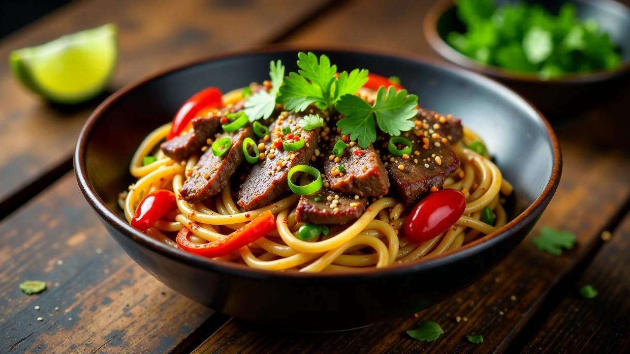 Spicy Beef Noodles - Scharfe Rindernudeln