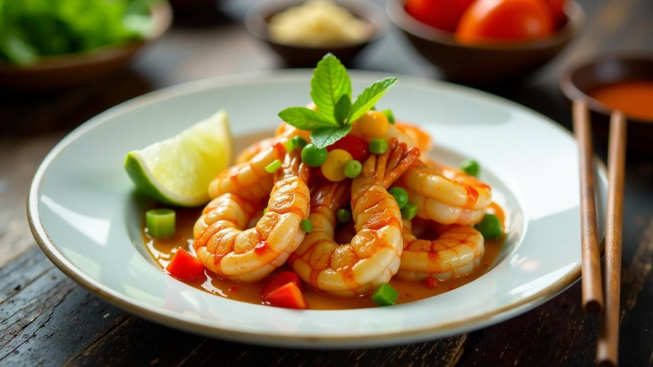 Spicy Tamarind Shrimp – Tamarinden-Garnelen