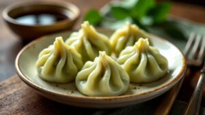 Spinach & Cheese Xiaolongbao