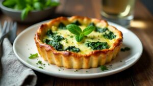 Spinach and Wensleydale Tart