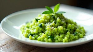 Spinat-Risotto mit Sauerampfer