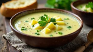 Spreewälder Kartoffelsuppe mit Gurken