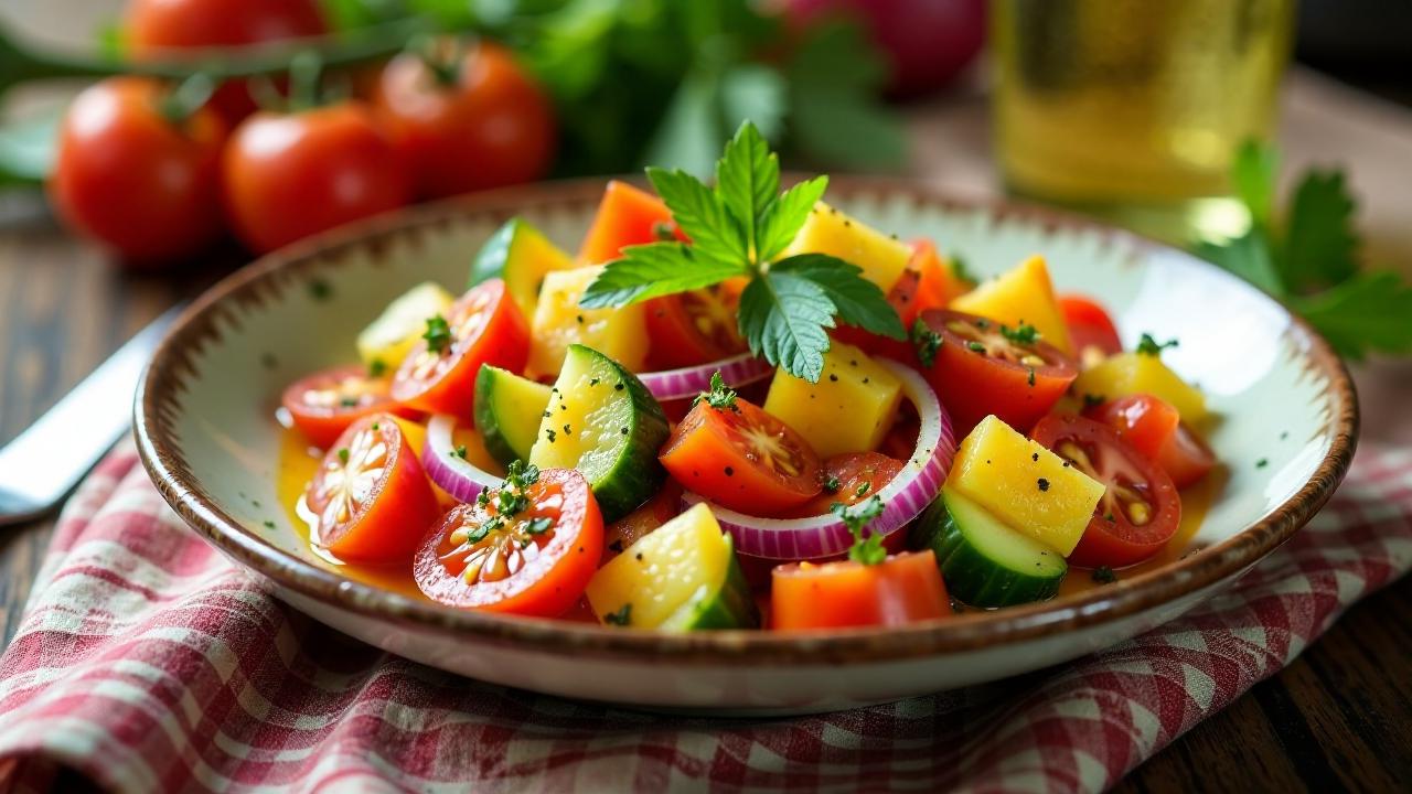 Srpska Salata (serbischer Sommersalat)