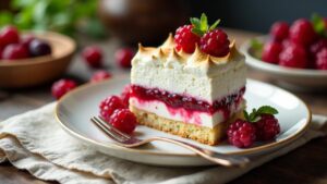 Stachelbeer-Baiser-Torte