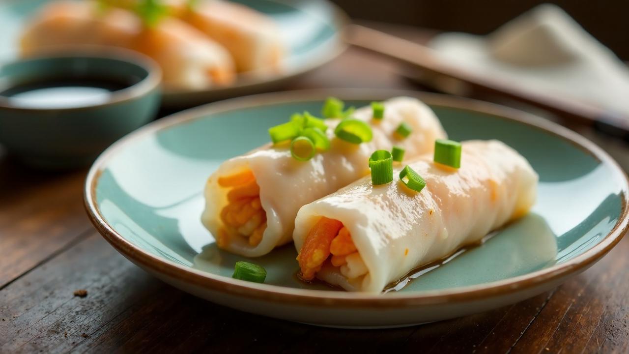 Steamed Shrimp Rice Roll