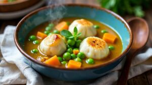 Stew Peas with Dumplings